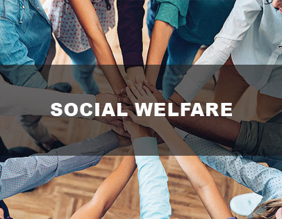 Students engaged in community welfare activities